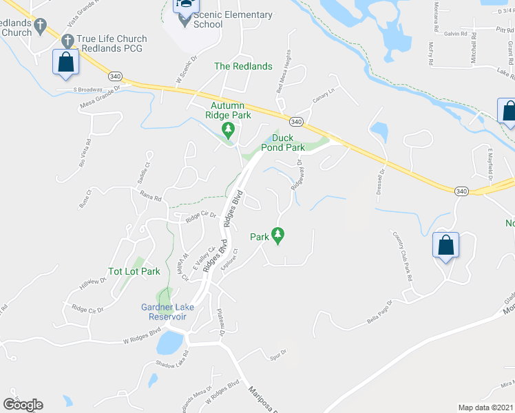 map of restaurants, bars, coffee shops, grocery stores, and more near 401 Stoneridge Court in Grand Junction