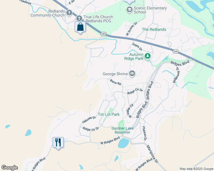 map of restaurants, bars, coffee shops, grocery stores, and more near 405 Rockwood Lane in Grand Junction