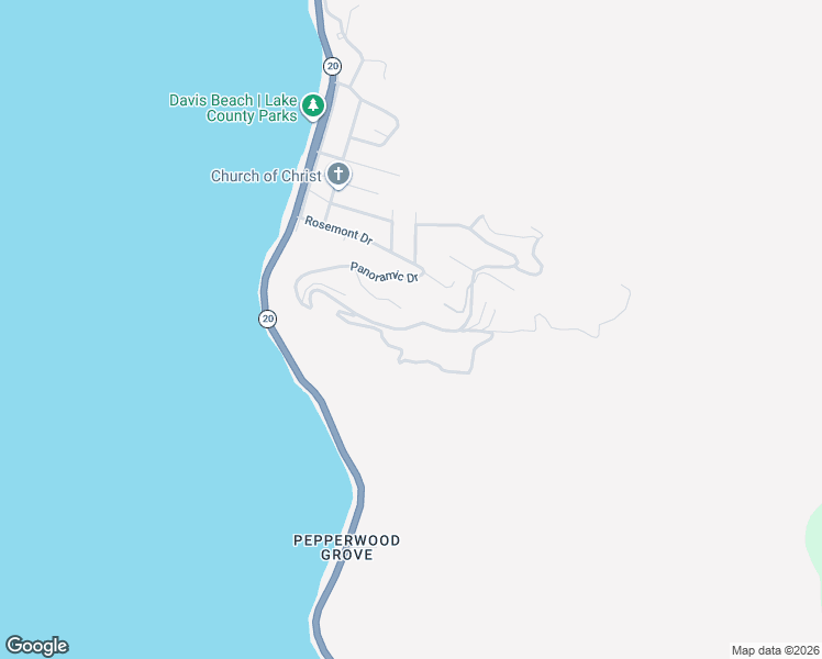 map of restaurants, bars, coffee shops, grocery stores, and more near 6963 Panoramic Drive in Lucerne