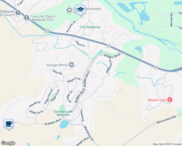map of restaurants, bars, coffee shops, grocery stores, and more near 392 Ridges Boulevard in Grand Junction