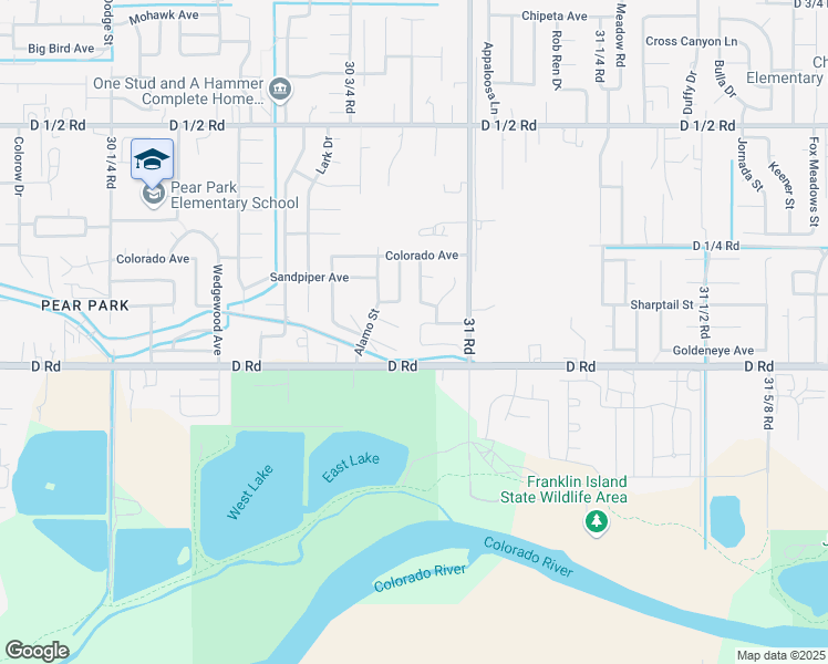 map of restaurants, bars, coffee shops, grocery stores, and more near 3088 Silver Crest Trail in Grand Junction