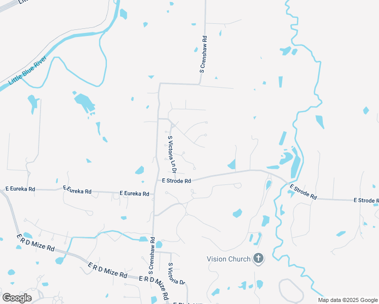 map of restaurants, bars, coffee shops, grocery stores, and more near 22712 East 29th Street Lane Court in Blue Springs