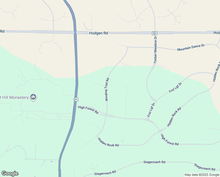 map of restaurants, bars, coffee shops, grocery stores, and more near 15975 Winding Trail Road in Colorado Springs