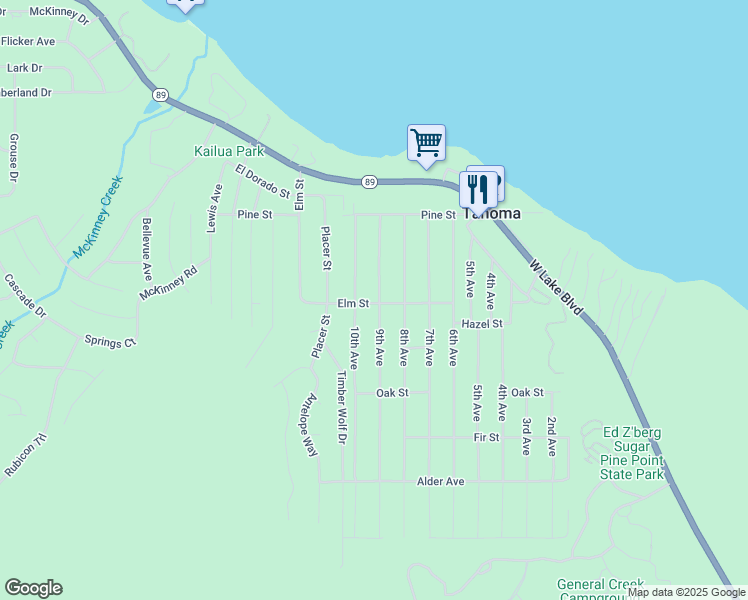 map of restaurants, bars, coffee shops, grocery stores, and more near 7082 9th Avenue in Tahoma