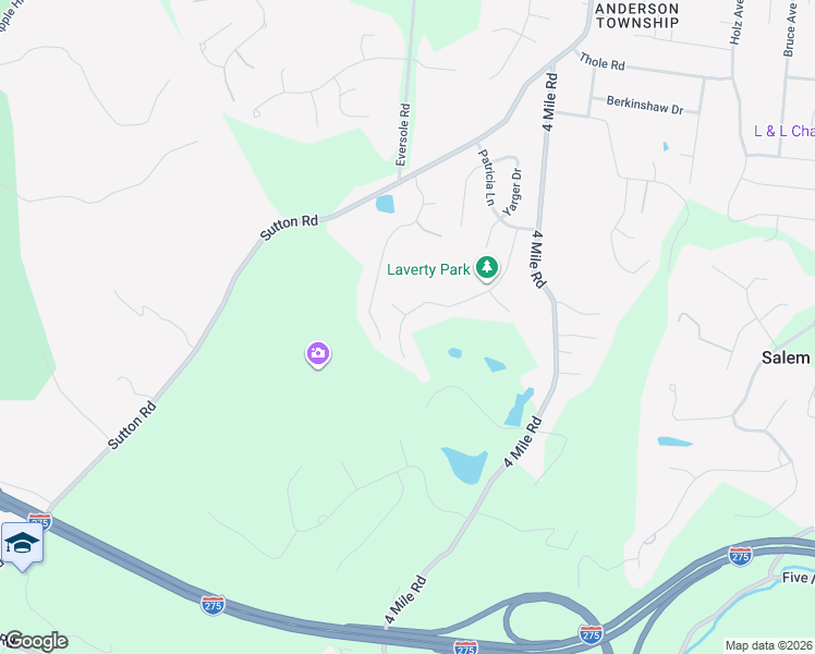 map of restaurants, bars, coffee shops, grocery stores, and more near 774 Laverty Lane in Cincinnati