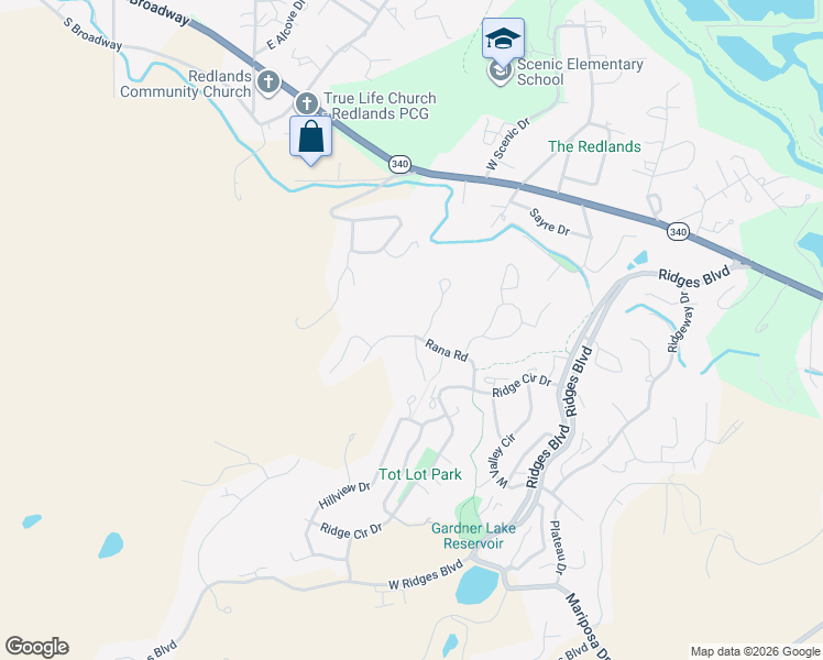 map of restaurants, bars, coffee shops, grocery stores, and more near 2358 1/2 Rana Road in Grand Junction