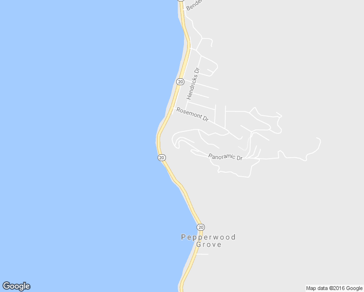 map of restaurants, bars, coffee shops, grocery stores, and more near 6927 Panoramic Drive in Lucerne