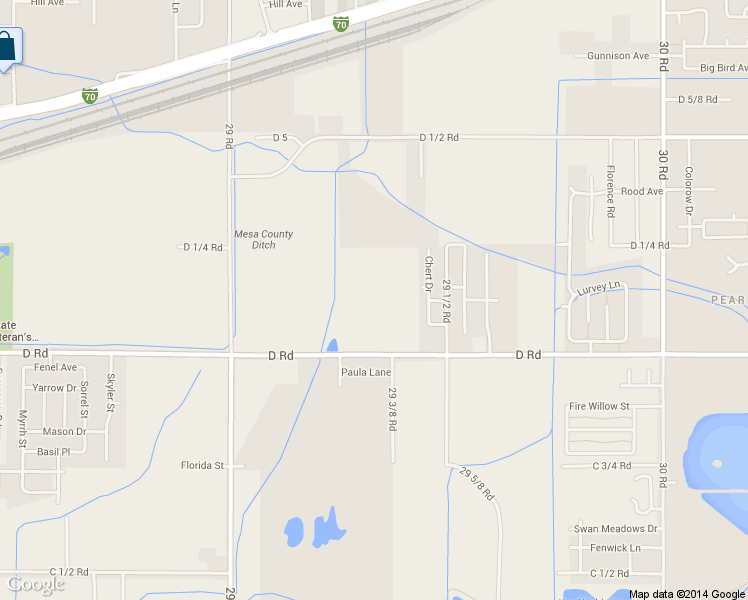 map of restaurants, bars, coffee shops, grocery stores, and more near 2926 D Road in Grand Junction