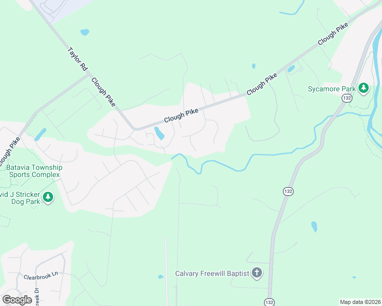 map of restaurants, bars, coffee shops, grocery stores, and more near 4263 Fox Ridge Drive in Batavia