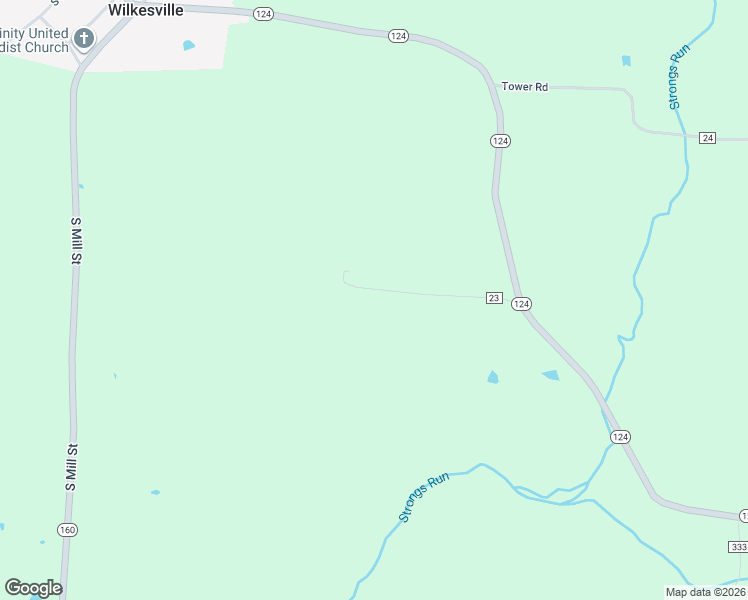 map of restaurants, bars, coffee shops, grocery stores, and more near 26079 Legion Road in Langsville