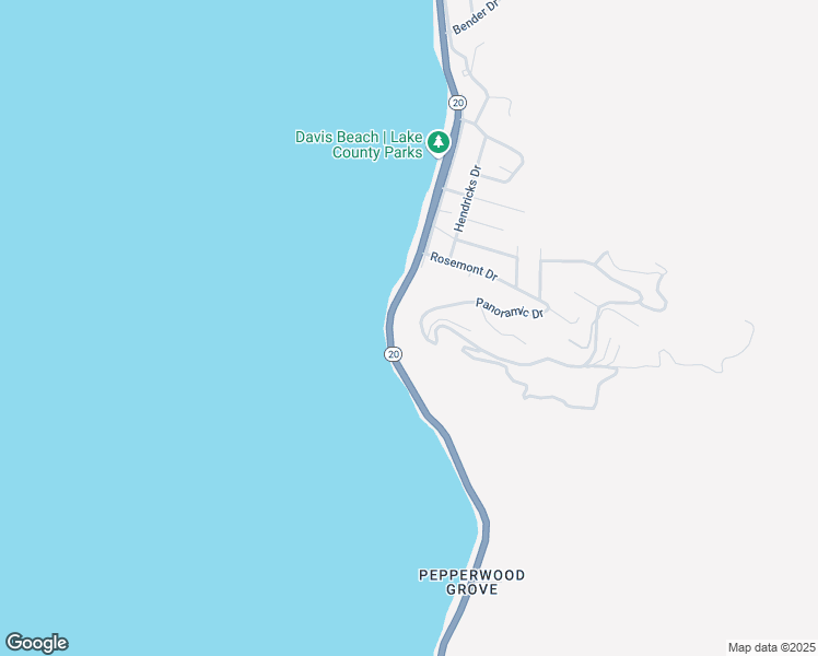 map of restaurants, bars, coffee shops, grocery stores, and more near 6913 Panoramic Drive in Lucerne