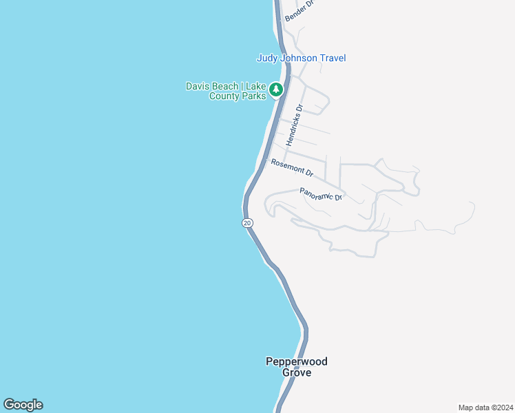 map of restaurants, bars, coffee shops, grocery stores, and more near 6913 Panoramic Drive in Lucerne