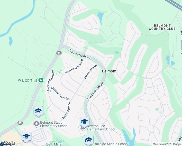 map of restaurants, bars, coffee shops, grocery stores, and more near 43319 Mary Rita Terrace in Ashburn