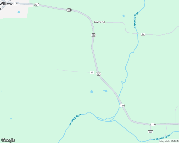 map of restaurants, bars, coffee shops, grocery stores, and more near 26079-26399 Legion Road in Langsville