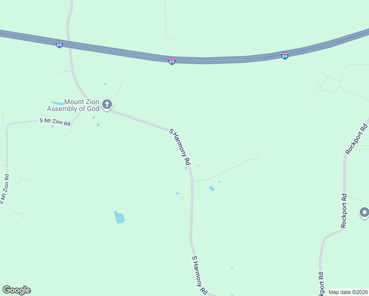 map of restaurants, bars, coffee shops, grocery stores, and more near 7575 South Harmony Road in Bloomington