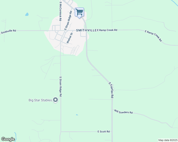map of restaurants, bars, coffee shops, grocery stores, and more near 7545-7593 South Fairfax Road in Bloomington