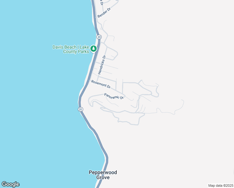 map of restaurants, bars, coffee shops, grocery stores, and more near 6867 Rosemont Drive in Lucerne