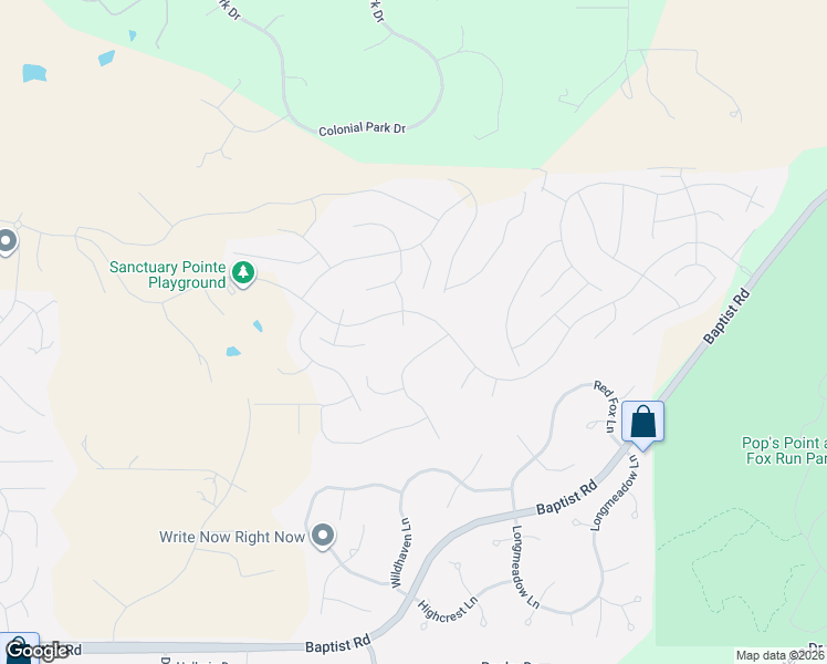map of restaurants, bars, coffee shops, grocery stores, and more near 16114 Enchanted Peak Way in Colorado Springs
