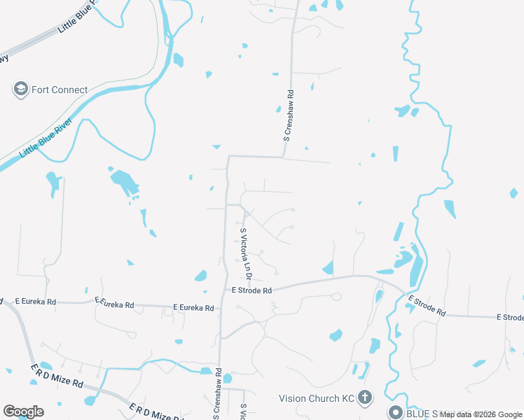 map of restaurants, bars, coffee shops, grocery stores, and more near 22711 East 27th Terrace Court South in Blue Springs