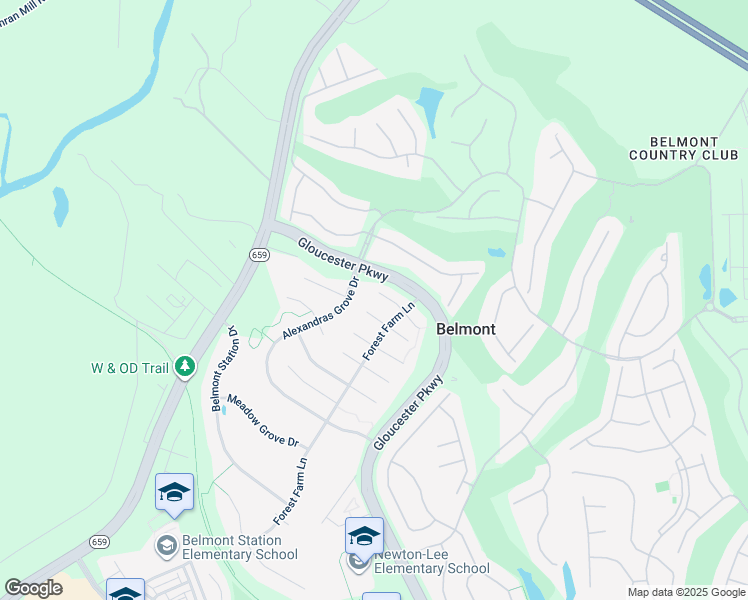 map of restaurants, bars, coffee shops, grocery stores, and more near 43313 Helen Marie Court in Ashburn