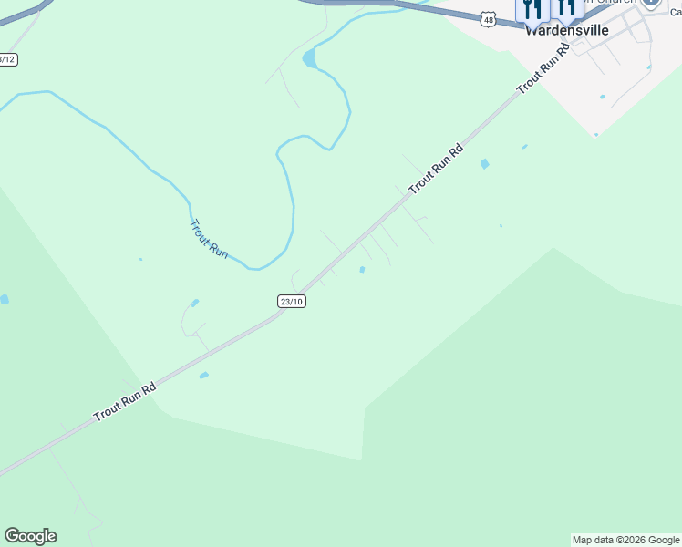 map of restaurants, bars, coffee shops, grocery stores, and more near 853 Trout Run Road in Wardensville