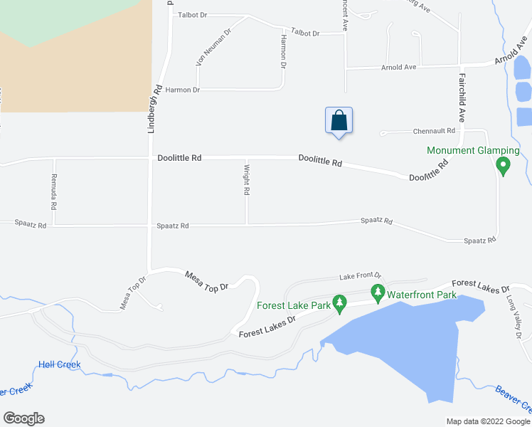 map of restaurants, bars, coffee shops, grocery stores, and more near 16165 Wright Road in Monument