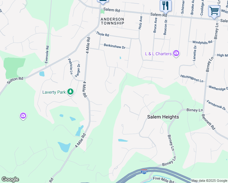 map of restaurants, bars, coffee shops, grocery stores, and more near 837 Watch Creek Drive in Cincinnati