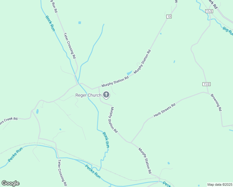 map of restaurants, bars, coffee shops, grocery stores, and more near 1073 Murphy Station Road in Buckhannon