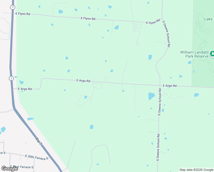 map of restaurants, bars, coffee shops, grocery stores, and more near 27011 East Argo Road in Independence