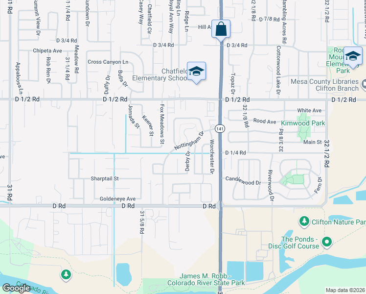 map of restaurants, bars, coffee shops, grocery stores, and more near Lancaster Drive in Clifton
