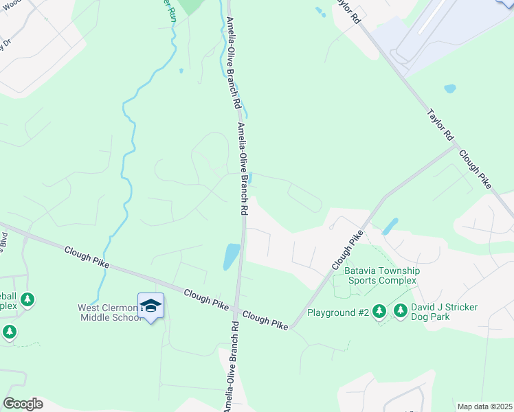 map of restaurants, bars, coffee shops, grocery stores, and more near 4052 Amelia-Olive Branch Road in Batavia