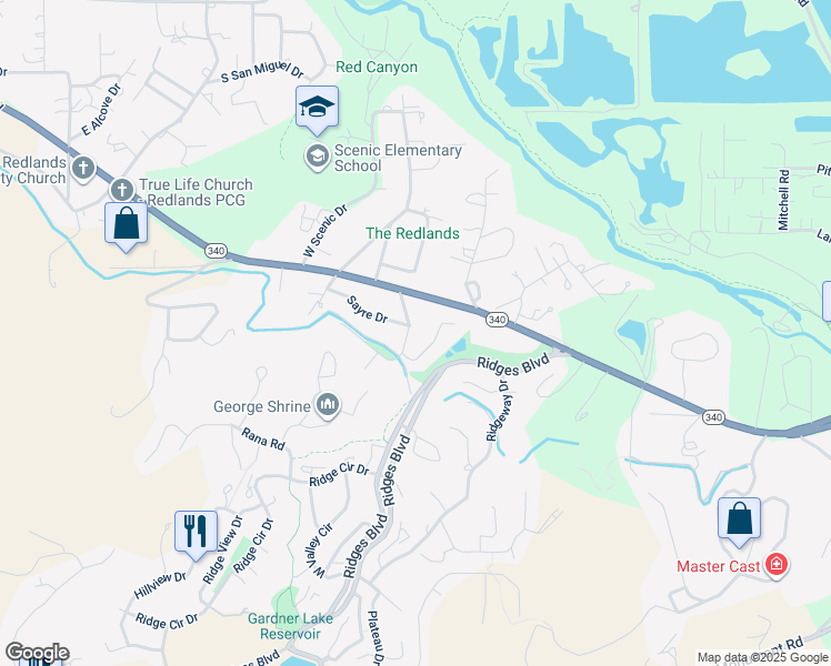 map of restaurants, bars, coffee shops, grocery stores, and more near 429 Pleasant Ridge Lane in Grand Junction