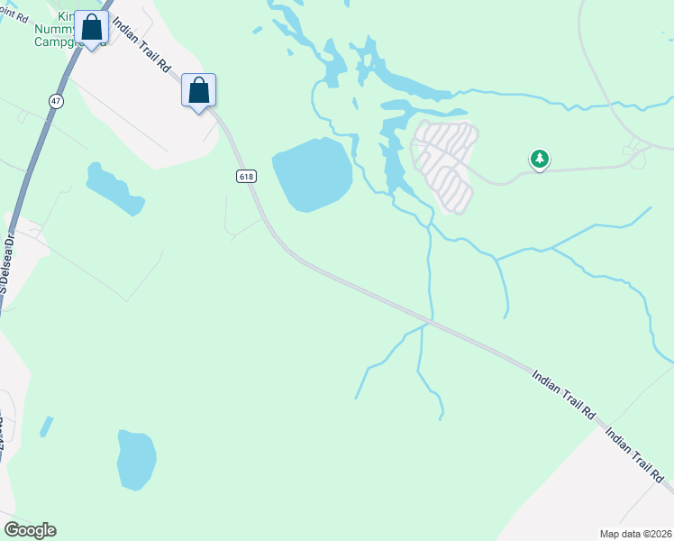 map of restaurants, bars, coffee shops, grocery stores, and more near 1 Effie Drive in Middle Township