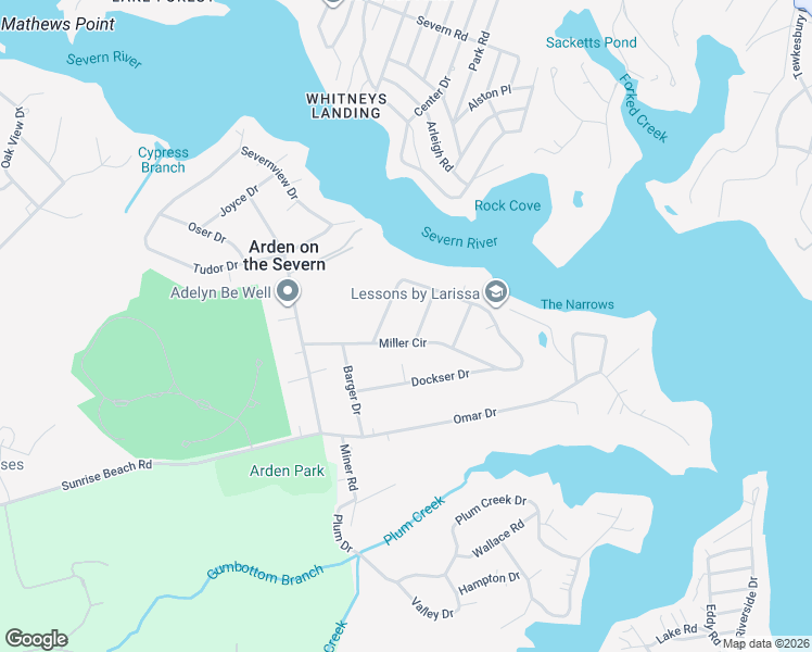 map of restaurants, bars, coffee shops, grocery stores, and more near 708 Mc Crone Drive in Crownsville