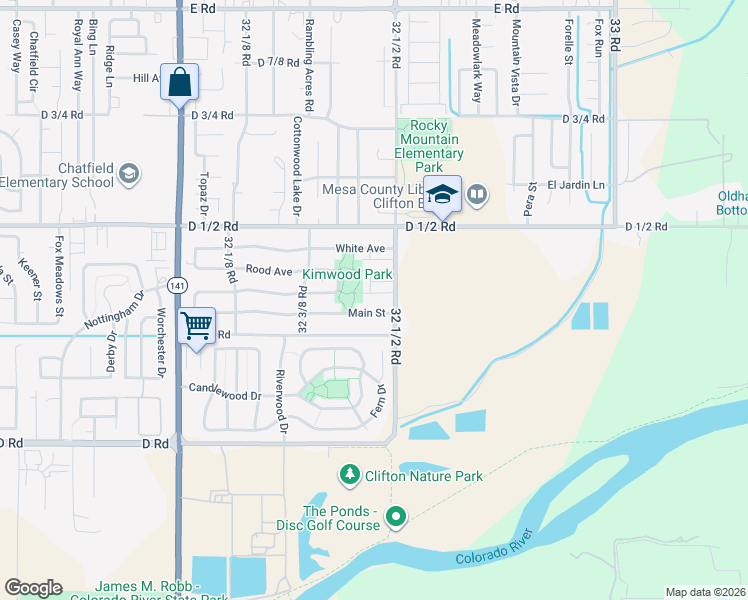 map of restaurants, bars, coffee shops, grocery stores, and more near 3245 Downey Court in Clifton