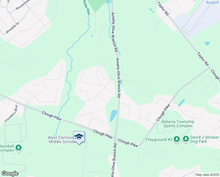 map of restaurants, bars, coffee shops, grocery stores, and more near 4296 Preston Place in Batavia