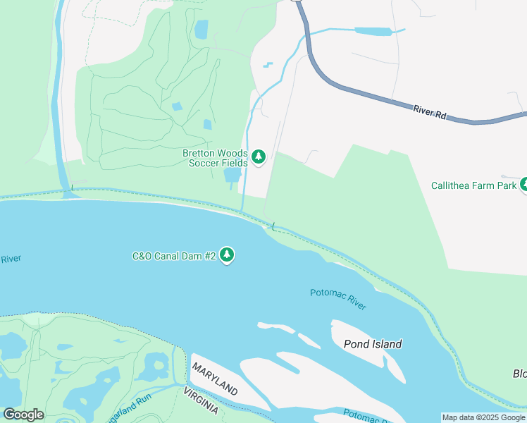 map of restaurants, bars, coffee shops, grocery stores, and more near 20874 Violettes Lock Road in Poolesville