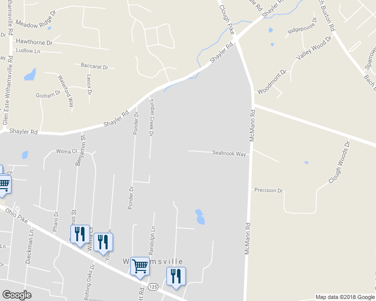 map of restaurants, bars, coffee shops, grocery stores, and more near 698 Seabrook Way in Cincinnati