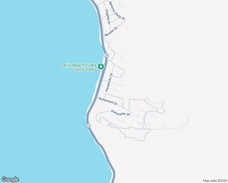 map of restaurants, bars, coffee shops, grocery stores, and more near 6917 Monte Mar Drive in Lucerne