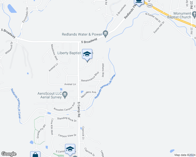 map of restaurants, bars, coffee shops, grocery stores, and more near 2214 Tuscany Avenue in Grand Junction
