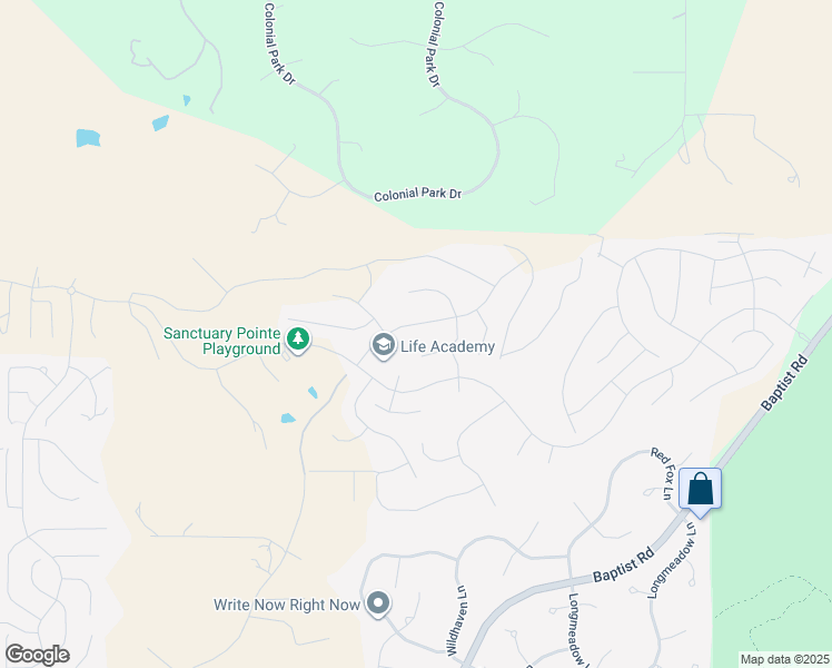 map of restaurants, bars, coffee shops, grocery stores, and more near 16275 Kingswood Drive in Colorado Springs