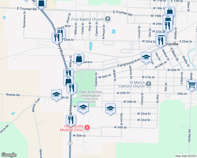 729 West 26th Street, Higginsville MO Walk Score