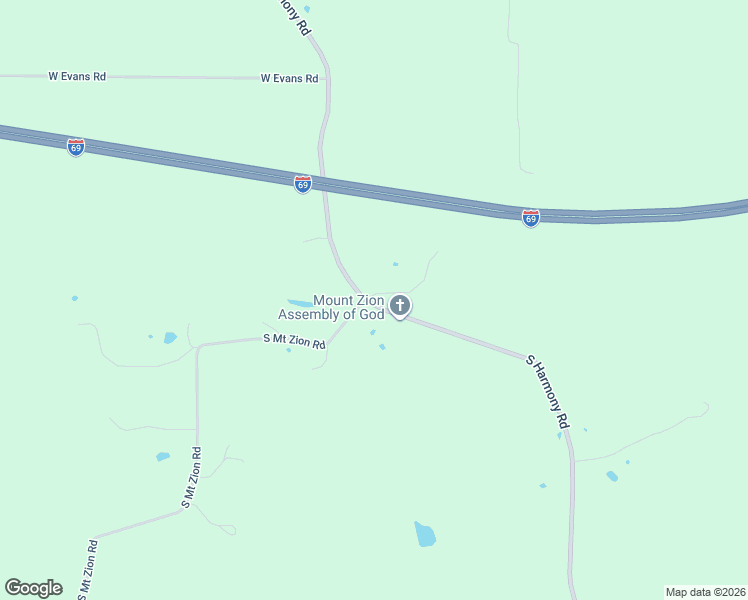 map of restaurants, bars, coffee shops, grocery stores, and more near 7400-7430 South Harmony Road in Bloomington