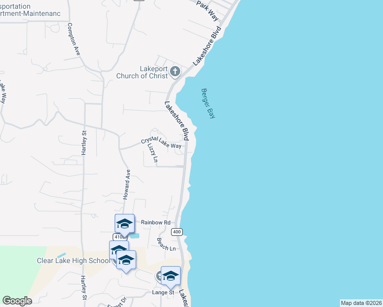 map of restaurants, bars, coffee shops, grocery stores, and more near in North Lakeport