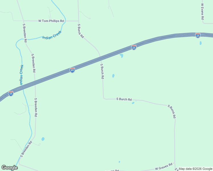 map of restaurants, bars, coffee shops, grocery stores, and more near 7225 South Burch Road in Bloomington