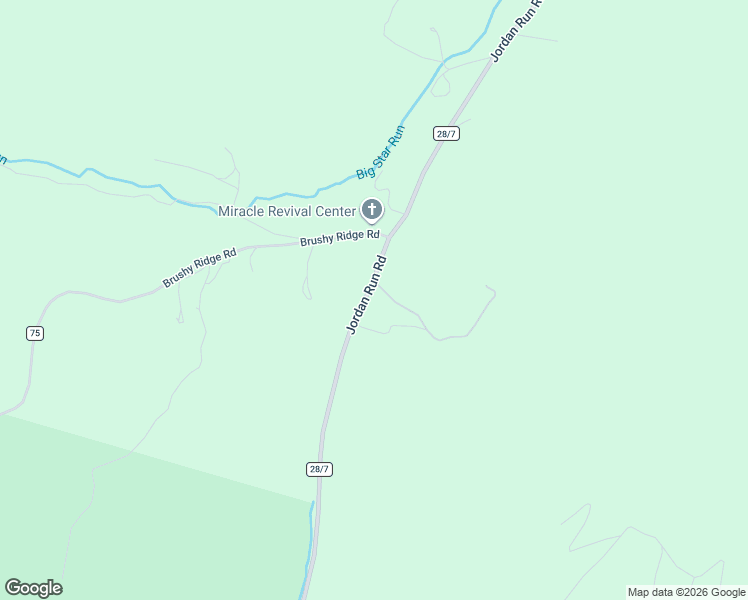 map of restaurants, bars, coffee shops, grocery stores, and more near 7642 Jordan Run Road in Maysville