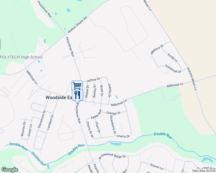 map of restaurants, bars, coffee shops, grocery stores, and more near 149 Juanita Drive in Magnolia