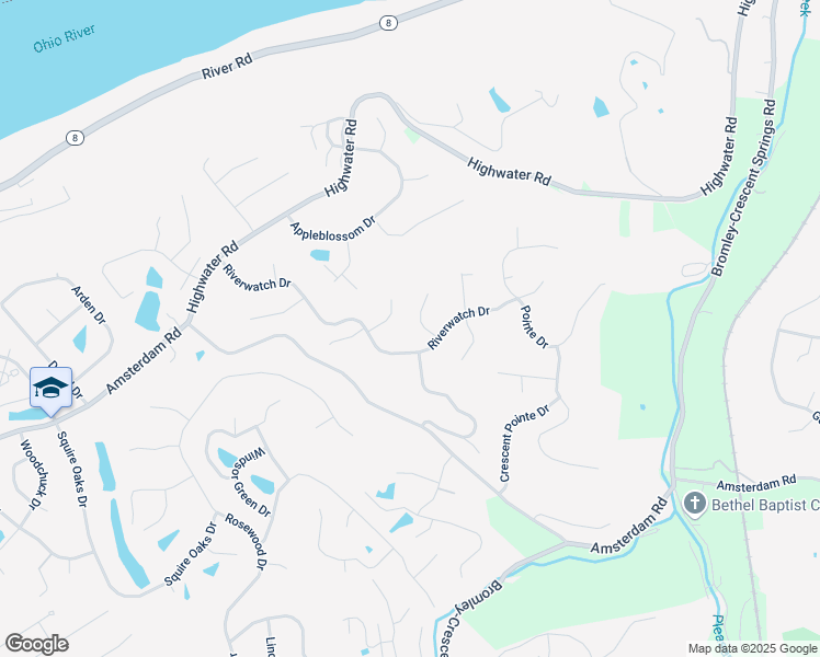 map of restaurants, bars, coffee shops, grocery stores, and more near 808 Winterberry Court in Villa Hills