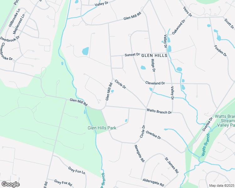 map of restaurants, bars, coffee shops, grocery stores, and more near 13111 Glen Mill Road in Rockville