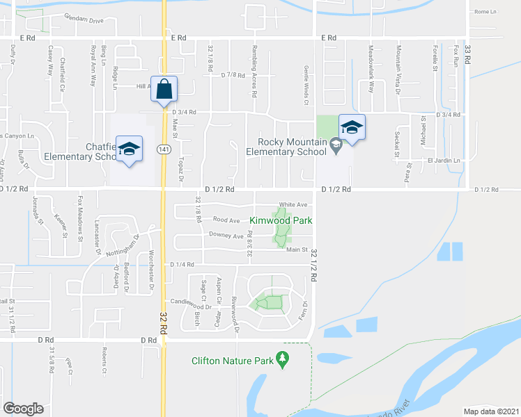 map of restaurants, bars, coffee shops, grocery stores, and more near 3235 White Avenue in Clifton